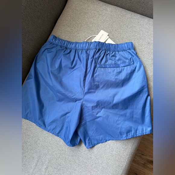 ACNE STUDIOS Warrick Nylon Swim Trunks Slim Fit Mid Length Blue Lined Large NWT - Picture 4 of 9